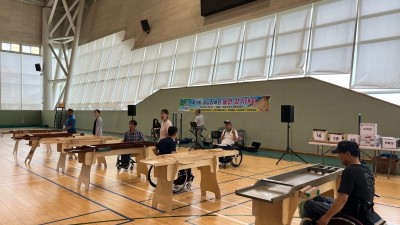 (사)경남척수장애인협회 거제시지회 제1회 경남장애인 슐런 경기대회 참여